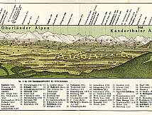 Ausschnitt aus dem Vogelbergpanorama von F. Dürrenbergen von 1906