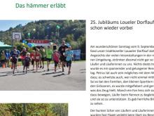 Bott Beitrag November 2018 - Das hämmer erläbt: 25. Jubiläums Loueler Dorflauf schon wieder vorbei