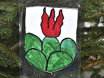 Das Loueler Wappen gezeichnet von Schülerinnen und Schülern der Primarschule