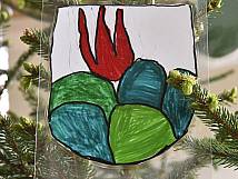 Das Loueler Wappen gezeichnet von Schülerinnen und Schülern der Primarschule